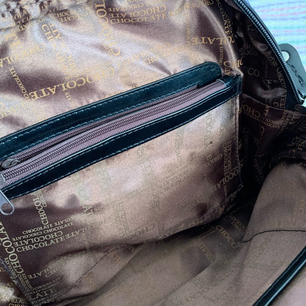 NWOT!💛Chocolate Polka Dot Handbag - Picture 7 of 9